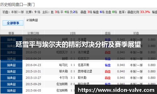 延雪平与埃尔夫的精彩对决分析及赛季展望